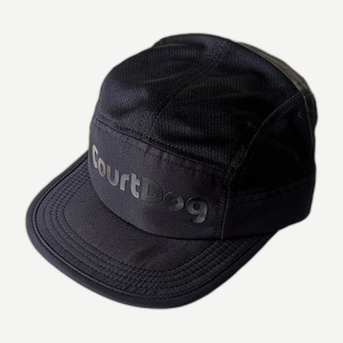 Black 8-Panel Flexi-Brim Club Hat