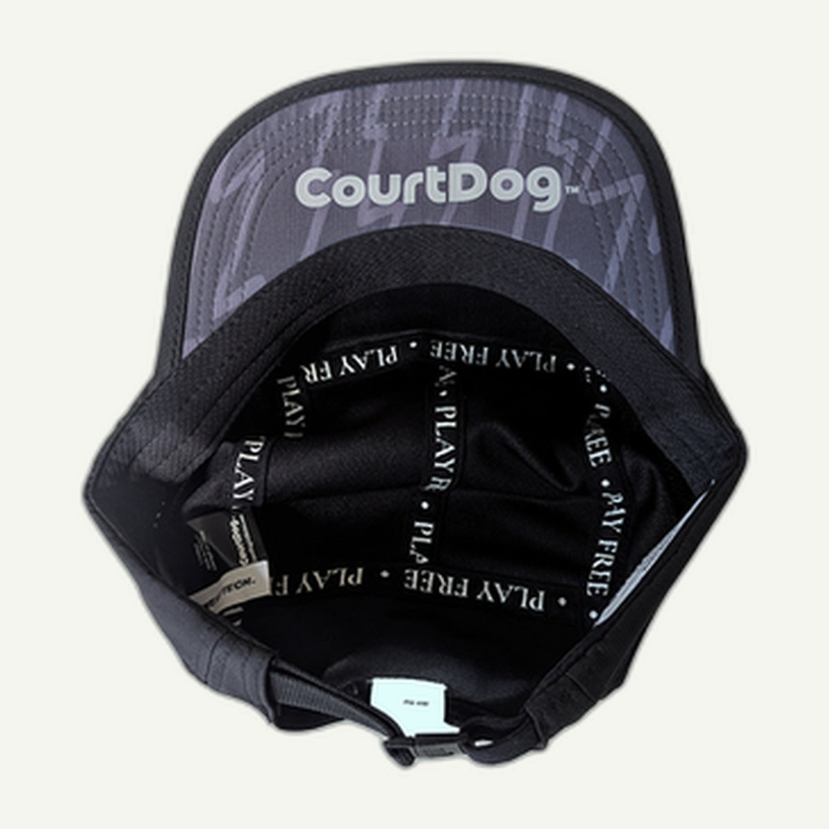 Black 8-Panel Flexi-Brim Club Hat