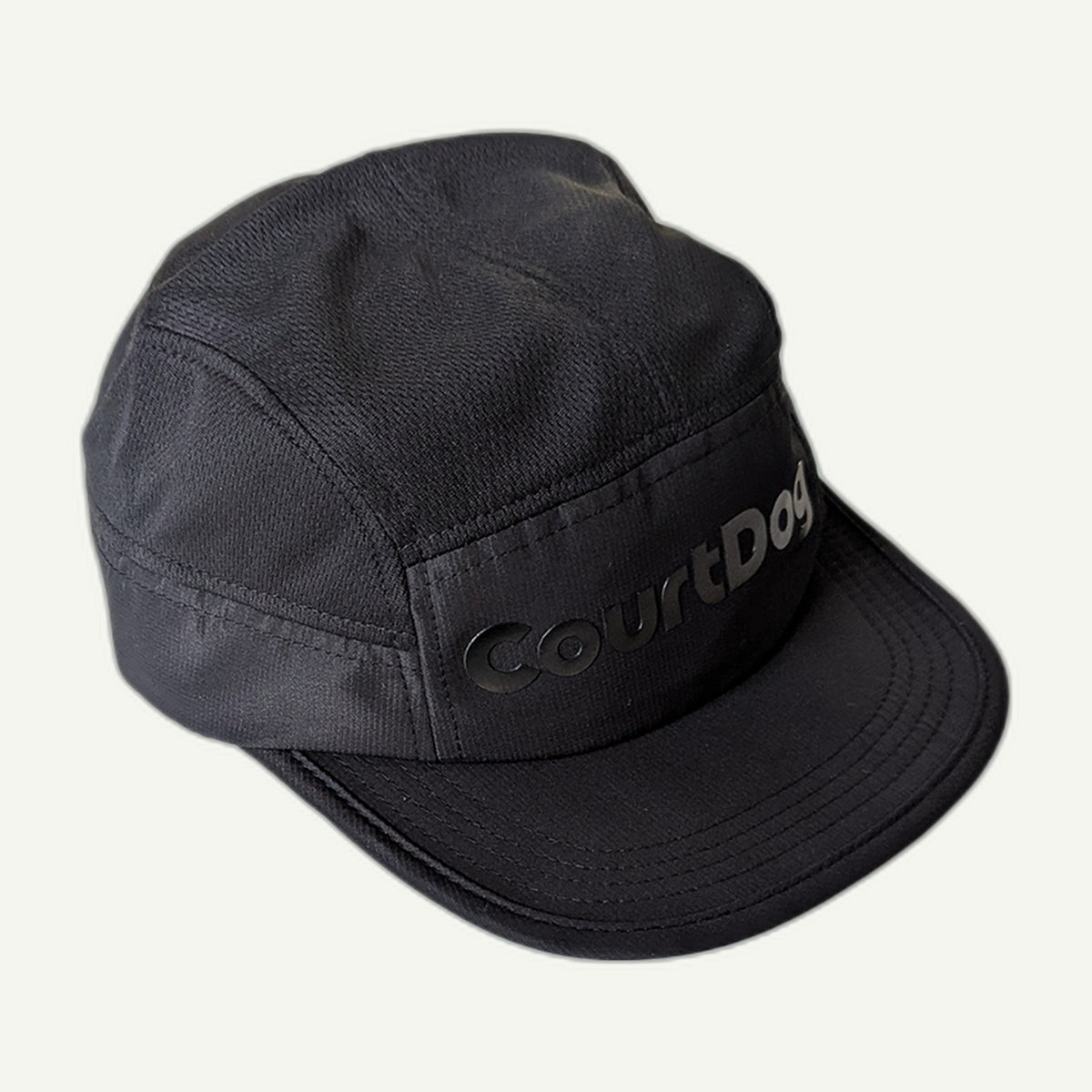 Black 8-Panel Flexi-Brim Club Hat