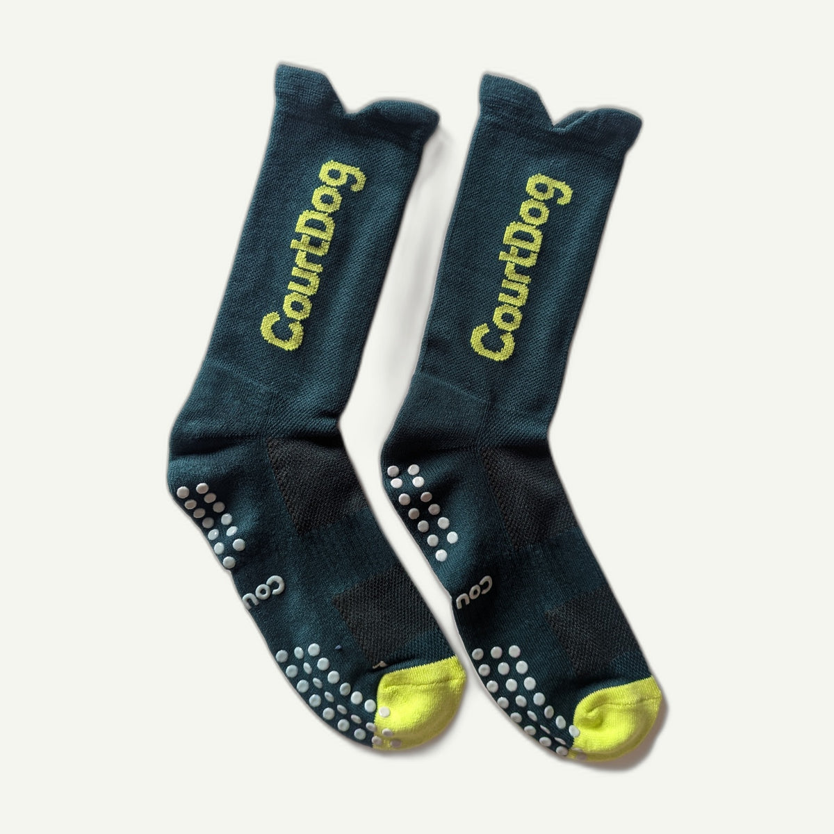 Green Clay High-Ankle No-Slip Court Socks